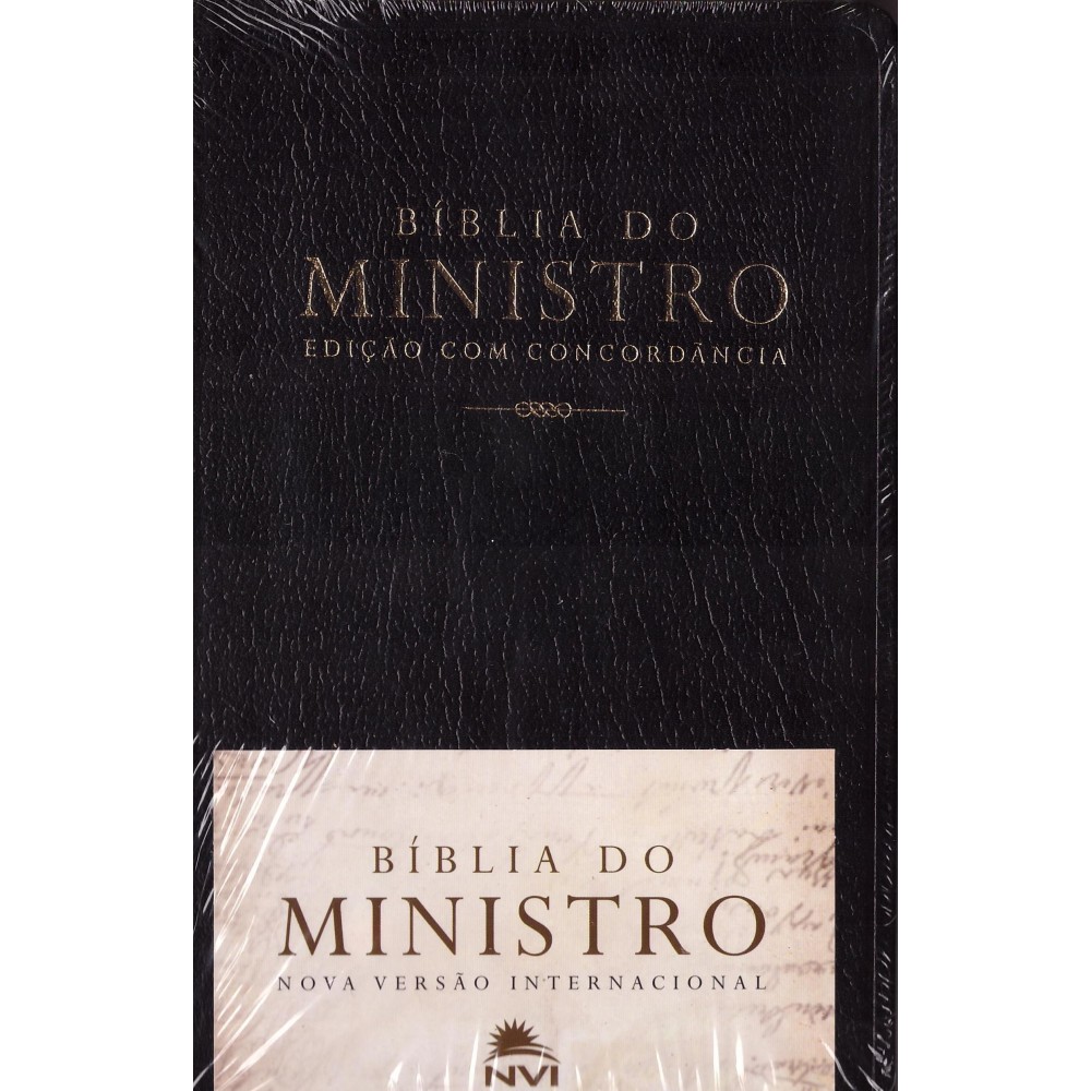 Bíblia do Ministro - capa luxo preta - Edição com concordância