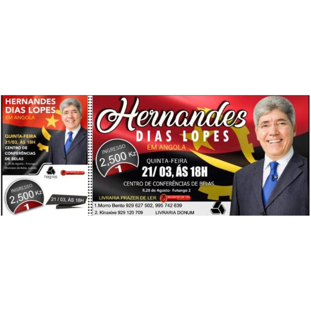 Bilhete para o dia 21/03/2019 para 1 participante com o Pastor Hernandes Dias Lopes