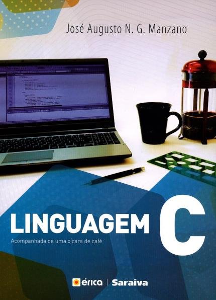 Linguagem C acompanhada de uma xícara de café